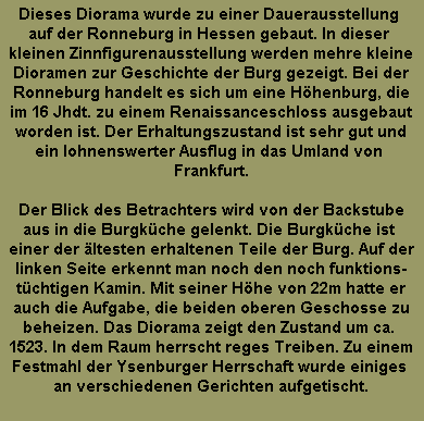 Beschreibung des Dioramas